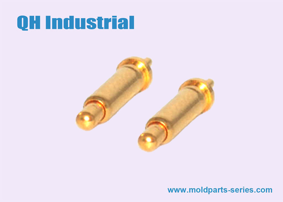 China OEM ODM 10uin 20uin Gold Plating Brass Cellphone Mobile Phone Battery Connector Spring Load Pogo Pin supplier