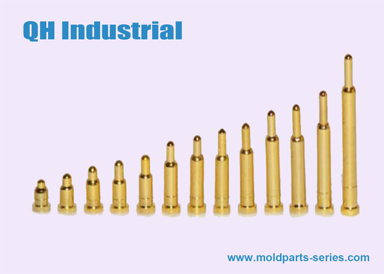 1uin 2uin 3uin Gold Plated LED Lighting Charger Spring Loaded Pogo Pin,Brass Contact Pin For PCB And Connector supplier