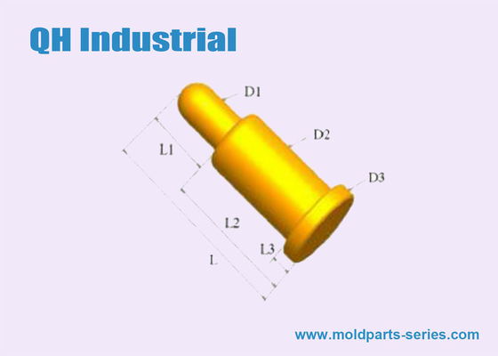 1A 2A 3A 4A 5A 12V High Current Rate 1mm 2mm 3mm 4mm Gold Plated Spring Loaded Pin,Spring Battery Contact supplier