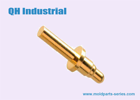 Mini Usb SMT SMD Gold Plated Forged Brass Material Made For Spring Compression Pogo Pin supplier