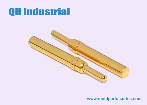 Customized 2A 2A 2.51mm Pitch single row 2 rows Gold-Plated Pogo Pin,Battery PCB Spring Loaded Pin supplier