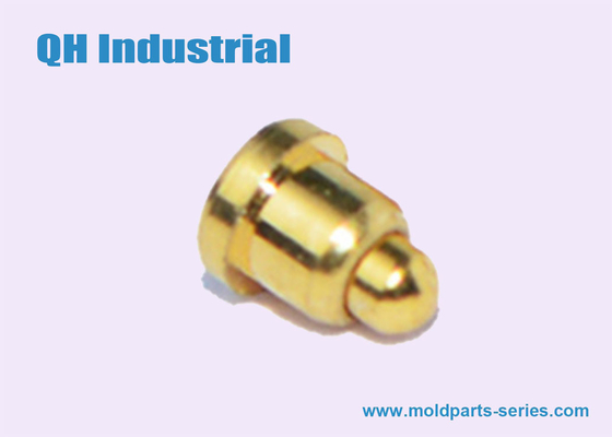 Mini Usb SMT SMD Gold Plated Forged Brass Material Made For Spring Compression Pogo Pin supplier