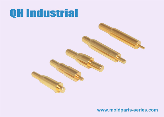 Shenzhen QH Industrial Aircraft Buss Ship Cell Phone Battery Mill-Max OEM ODM SMT 3uin 5uin Copper Gold-Plated Pogo Pin supplier