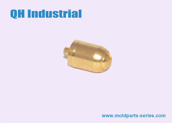 OEM ODM 10uin 20uin Gold Plating Brass Cellphone Mobile Phone Battery Connector Spring Load Pogo Pin supplier