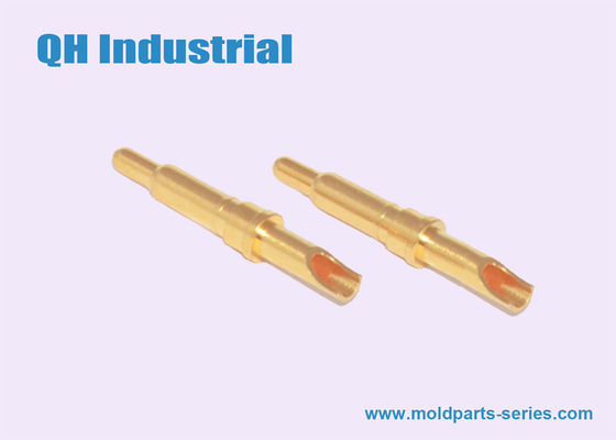 OEM ODM 10uin 20uin Gold Plating Brass Cellphone Mobile Phone Battery Connector Spring Load Pogo Pin supplier