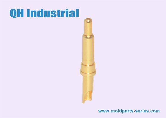 OEM ODM 10uin 20uin Gold Plating Brass Cellphone Mobile Phone Battery Connector Spring Load Pogo Pin supplier